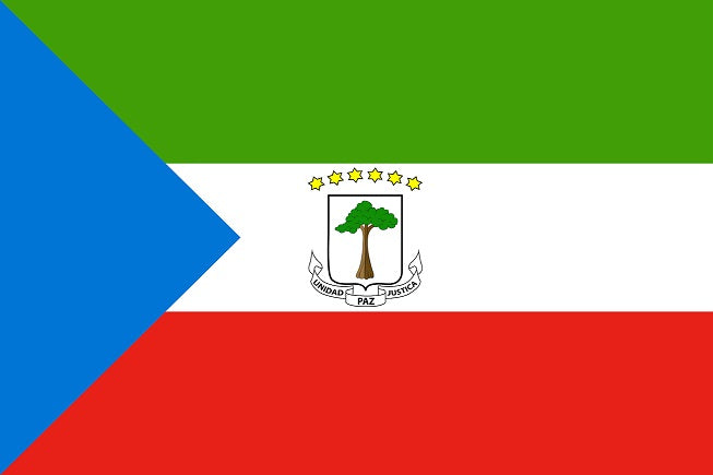 Sticker flag of Equatorial Guinea 5-60cm Weatherproof ES-FL-AEQ