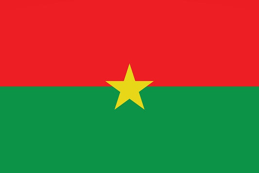 Sticker flag of Burkina Faso 5-60cm Weatherproof ES-FL-BFA