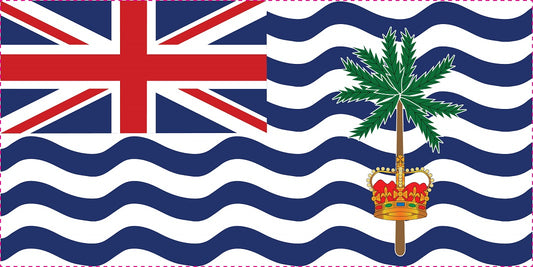 Sticker flag of British Indian Ocean region 5-60cm Weatherproof ES-FL-BIO