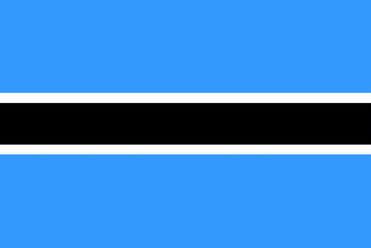 Sticker flag of Botswana 5-60cm Weatherproof ES-FL-BOT