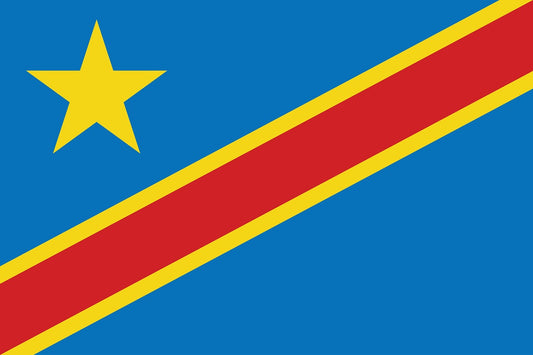 Sticker flag of Congo 5-60cm Weatherproof ES-FL-COD