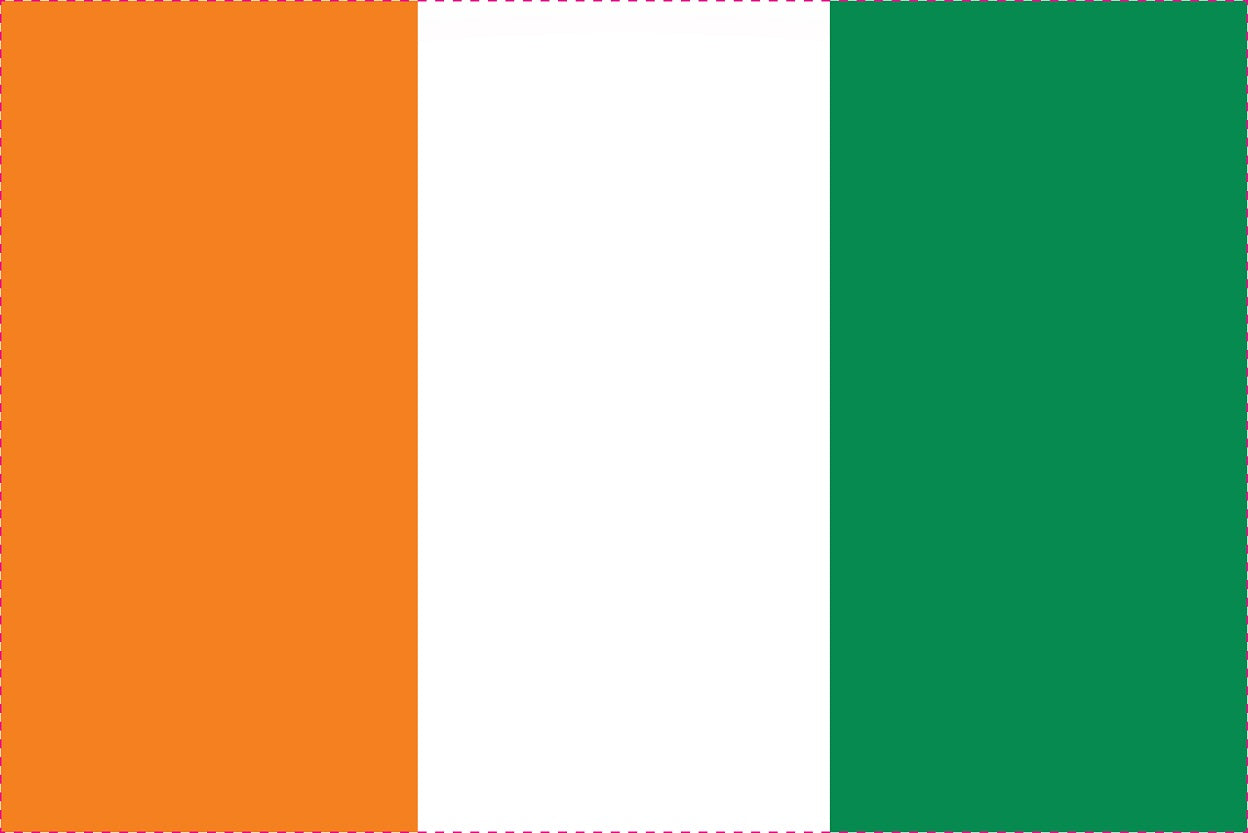 Sticker flag Republic of Ivory Coast from 5-60cm Weatherproof ES-FL-ELF