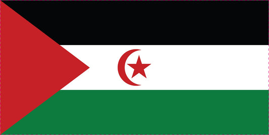 Sticker flag of Western Sahara 5-60cm Weatherproof ES-FL-ESH