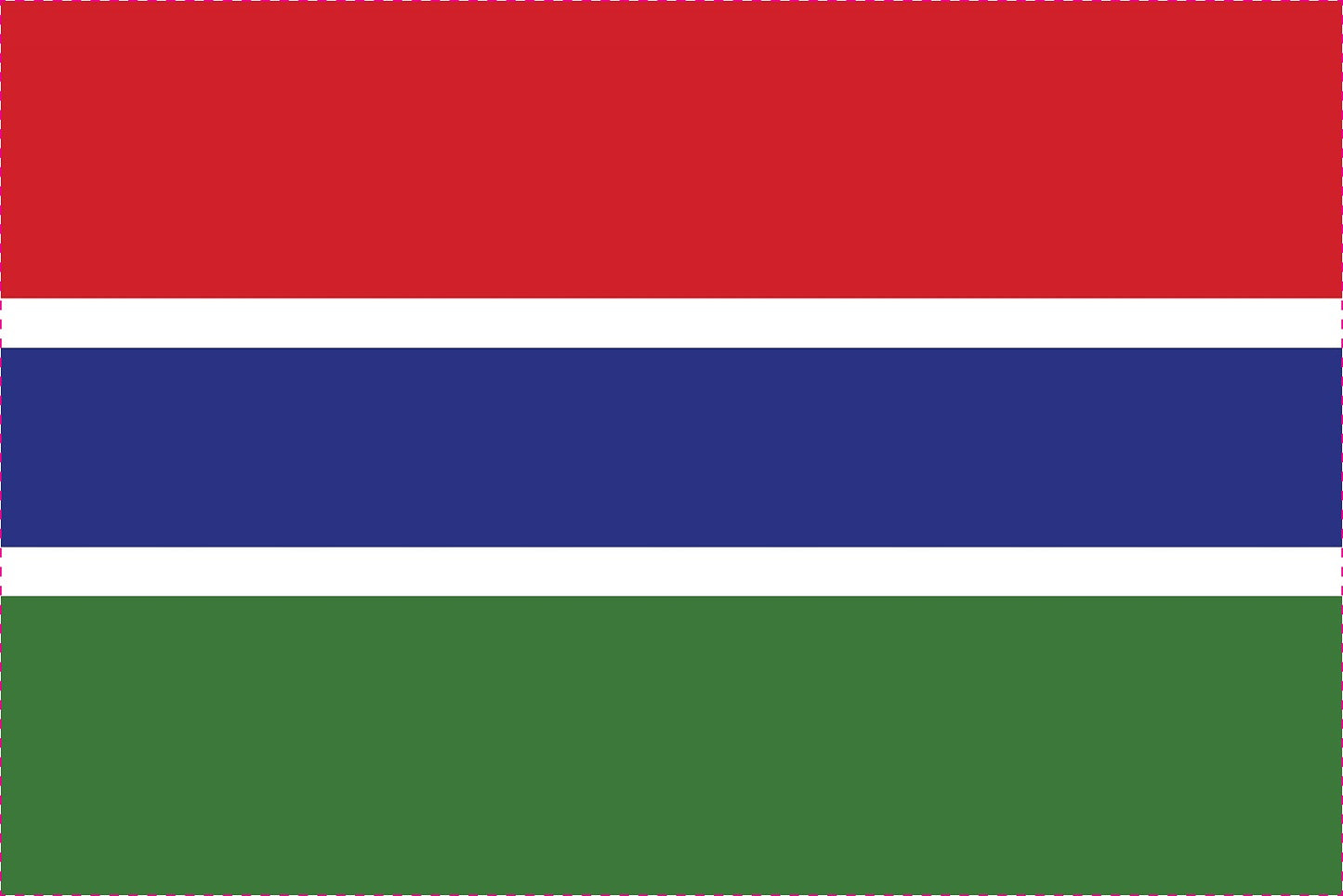 Sticker flag of Gambia 5-60cm Weatherproof ES-FL-GAM