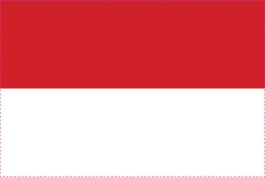 Sticker flag of Indonesia 5-60cm Weatherproof ES-FL-IND