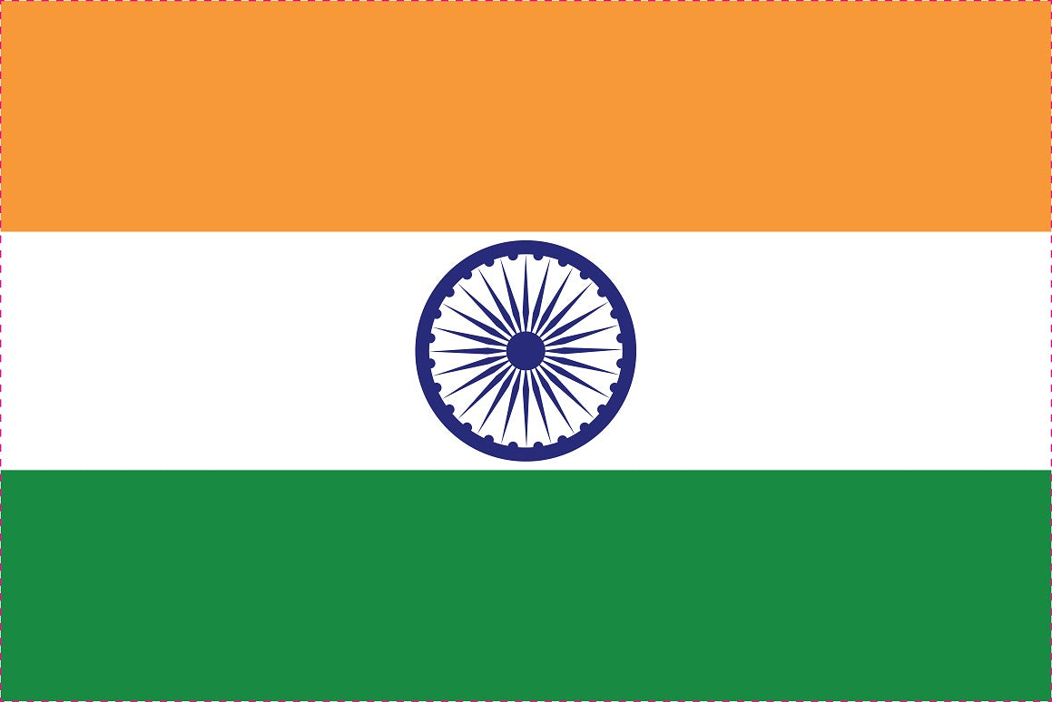 Sticker flag of India 5-60cm Weatherproof ES-FL-INI