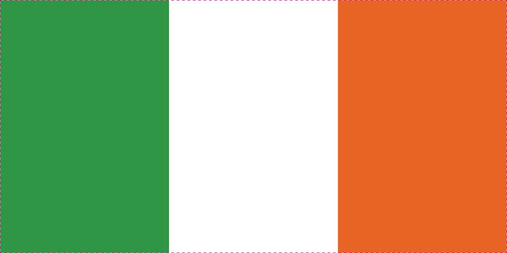 Sticker flag of Ireland 5-60cm Weatherproof ES-FL-IRL