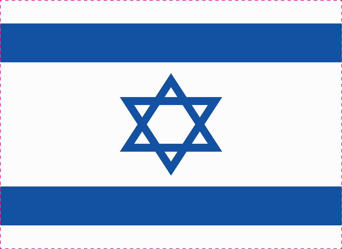 Sticker flag of Israel 5-60cm Weatherproof ES-FL-ISR