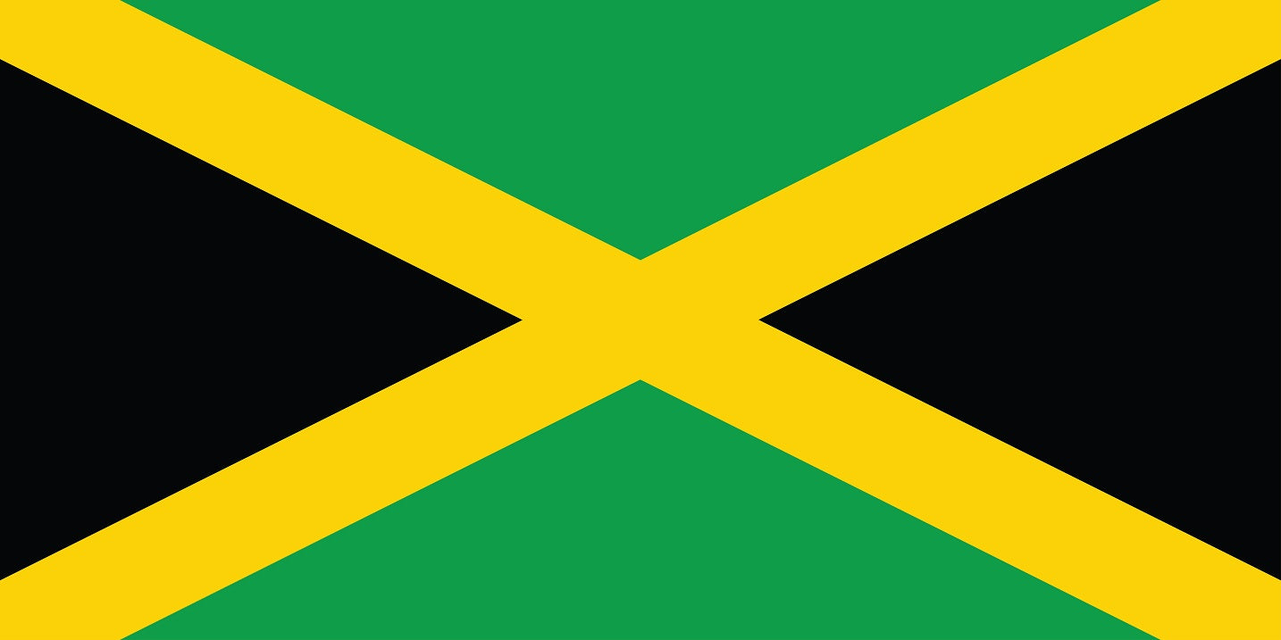 Sticker flag of Jamaica 5-60cm Weatherproof ES-FL-JAM