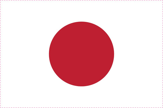 Sticker flag of Japan 5-60cm Weatherproof ES-FL-JAP