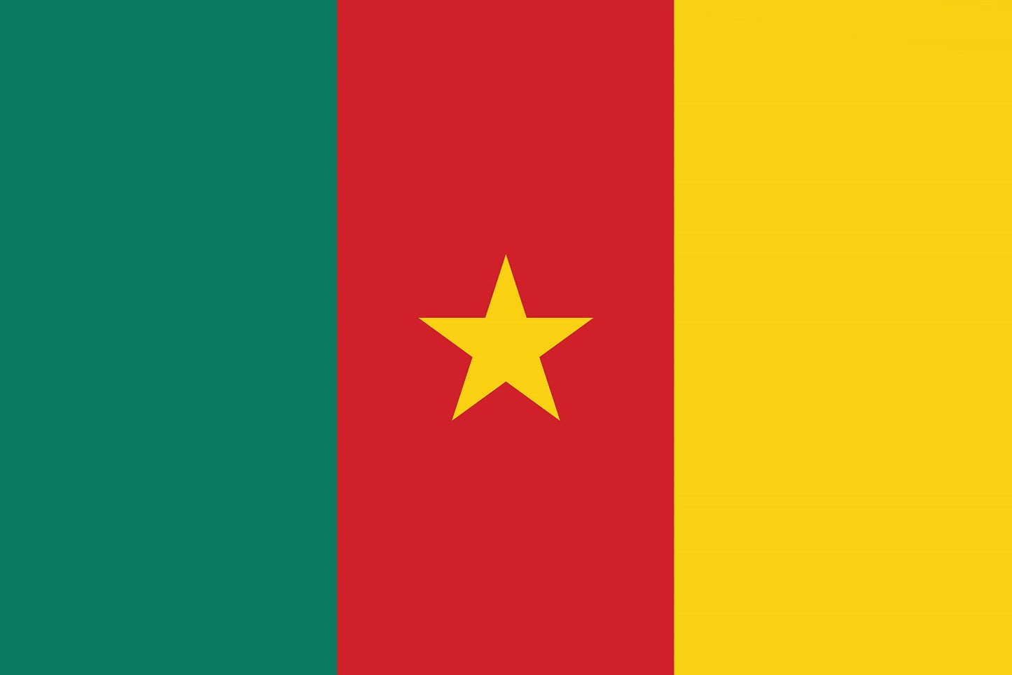 Sticker flag of Cameroon 5-60cm Weatherproof ES-FL-KAM