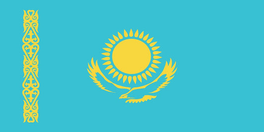 Sticker flag of Kazakhstan 5-60cm Weatherproof ES-FL-KAS