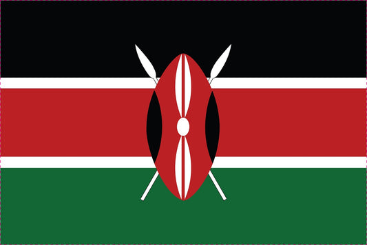 Sticker flag of Kenya 5-60cm Weatherproof ES-FL-KEN