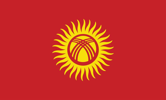 Sticker flag of Kyrgyzstan 5-60cm Weatherproof ES-FL-KIR