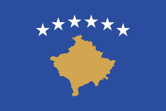 Sticker flag of Kosovo 5-60cm Weatherproof ES-FL-KOS