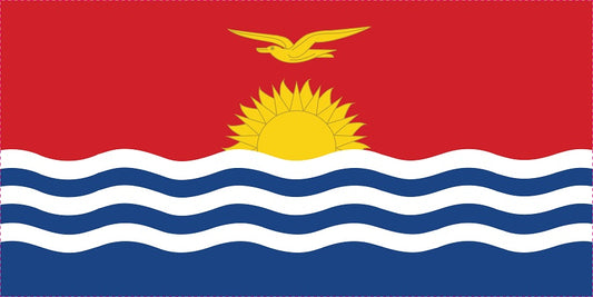 Sticker flag of Kiribati 5-60cm Weatherproof ES-FL-KRB