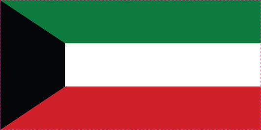 Sticker flag of Kuwait 5-60cm Weatherproof ES-FL-KUW