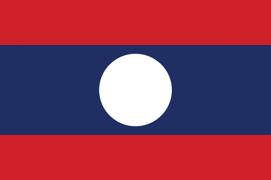 Sticker flag of Laos 5-60cm Weatherproof ES-FL-LAO