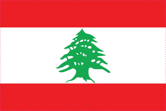 Sticker flag of Lebanon 5-60cm Weatherproof ES-FL-LBN