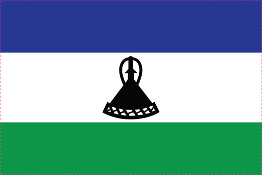 Sticker flag of Lesotho 5-60cm Weatherproof ES-FL-LES