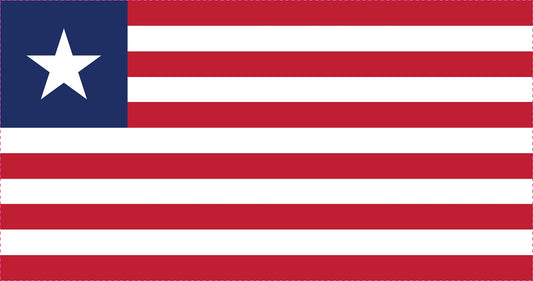 Sticker flag of Liberia 5-60cm Weatherproof ES-FL-LIB