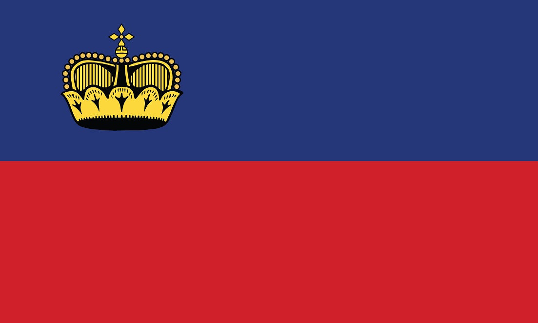 Sticker flag of Liechtenstein 5-60cm Weatherproof ES-FL-LIE