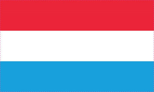 Sticker flag of Luxembourg 5-60cm Weatherproof ES-FL-LUX