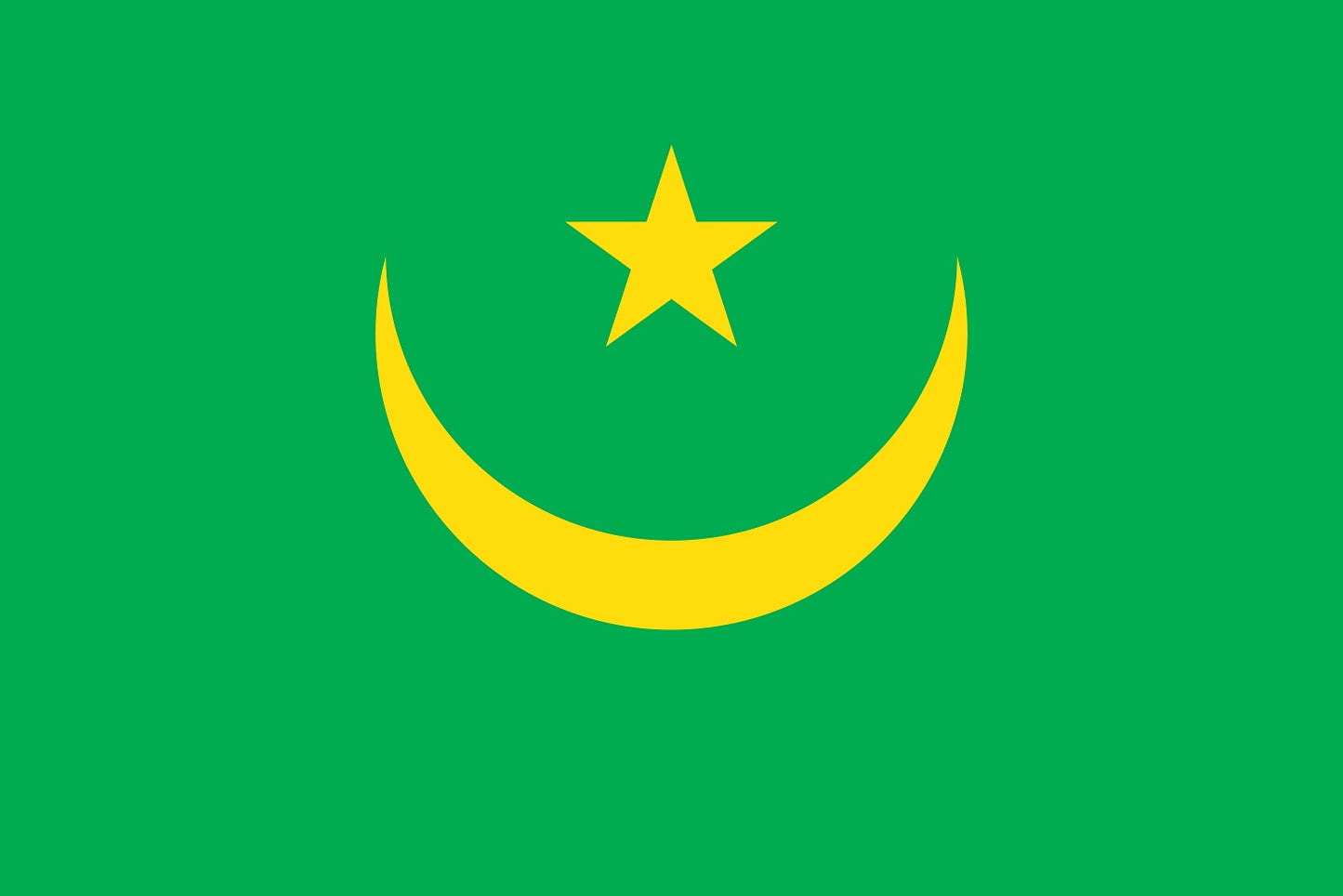 Sticker flag of Mauritania 5-60cm Weatherproof ES-FL-MAU