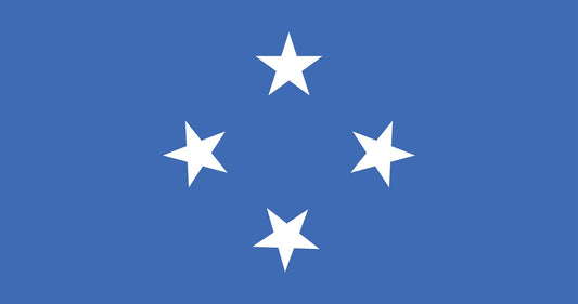 Sticker flag of Micronesia 5-60cm Weatherproof ES-FL-MCR