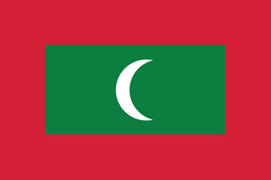 Sticker flag of Maldives 5-60cm Weatherproof ES-FL-MLD