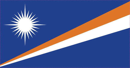 Sticker flag of Marshall Islands 5-60cm Weatherproof ES-FL-MSH