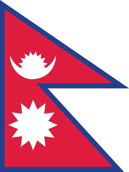 Sticker flag of Nepal 5-60cm Weatherproof ES-FL-NEP