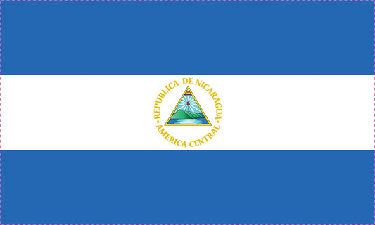 Sticker flag of Nicaragua 5-60cm Weatherproof ES-FL-NIC