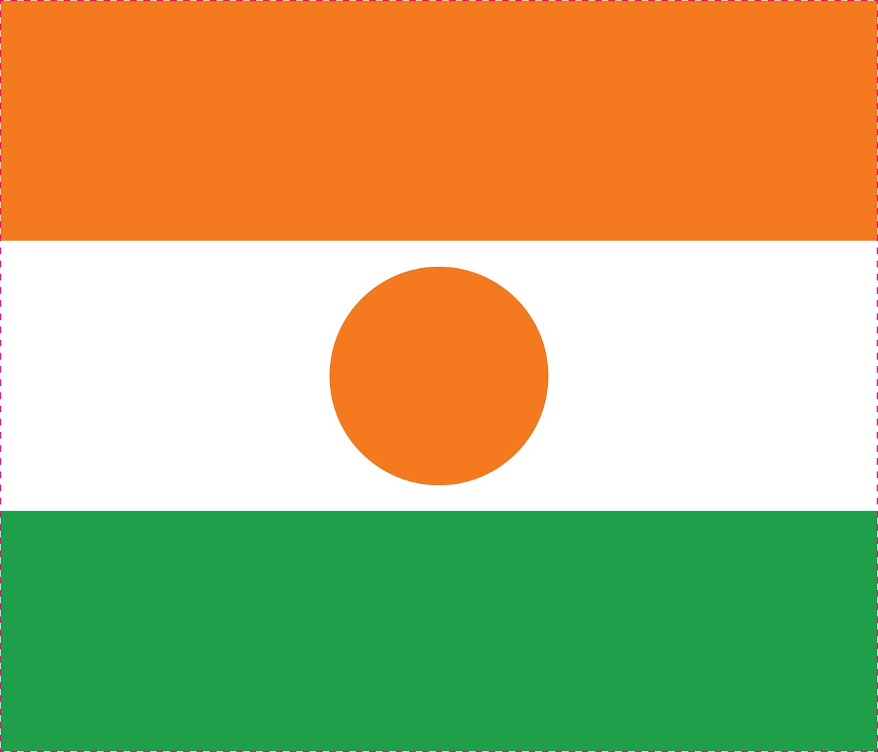 Sticker flag of Niger 5-60cm Weatherproof ES-FL-NIG