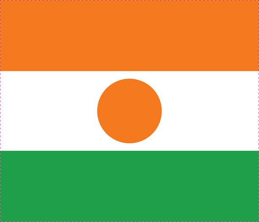 Sticker flag of Niger 5-60cm Weatherproof ES-FL-NIG