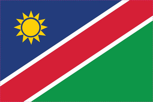 Sticker flag of Namibia 5-60cm Weatherproof ES-FL-NMB