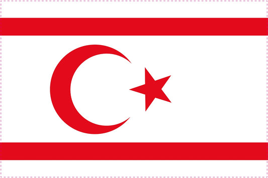 Sticker flag of Turkey 5-60cm Weatherproof ES-FL-NOC