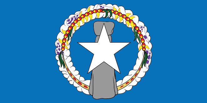 Sticker flag of Northern Mariana Islands 5-60cm Weatherproof ES-FL-NOE