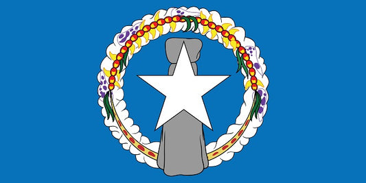 Sticker flag of Northern Mariana Islands 5-60cm Weatherproof ES-FL-NOE