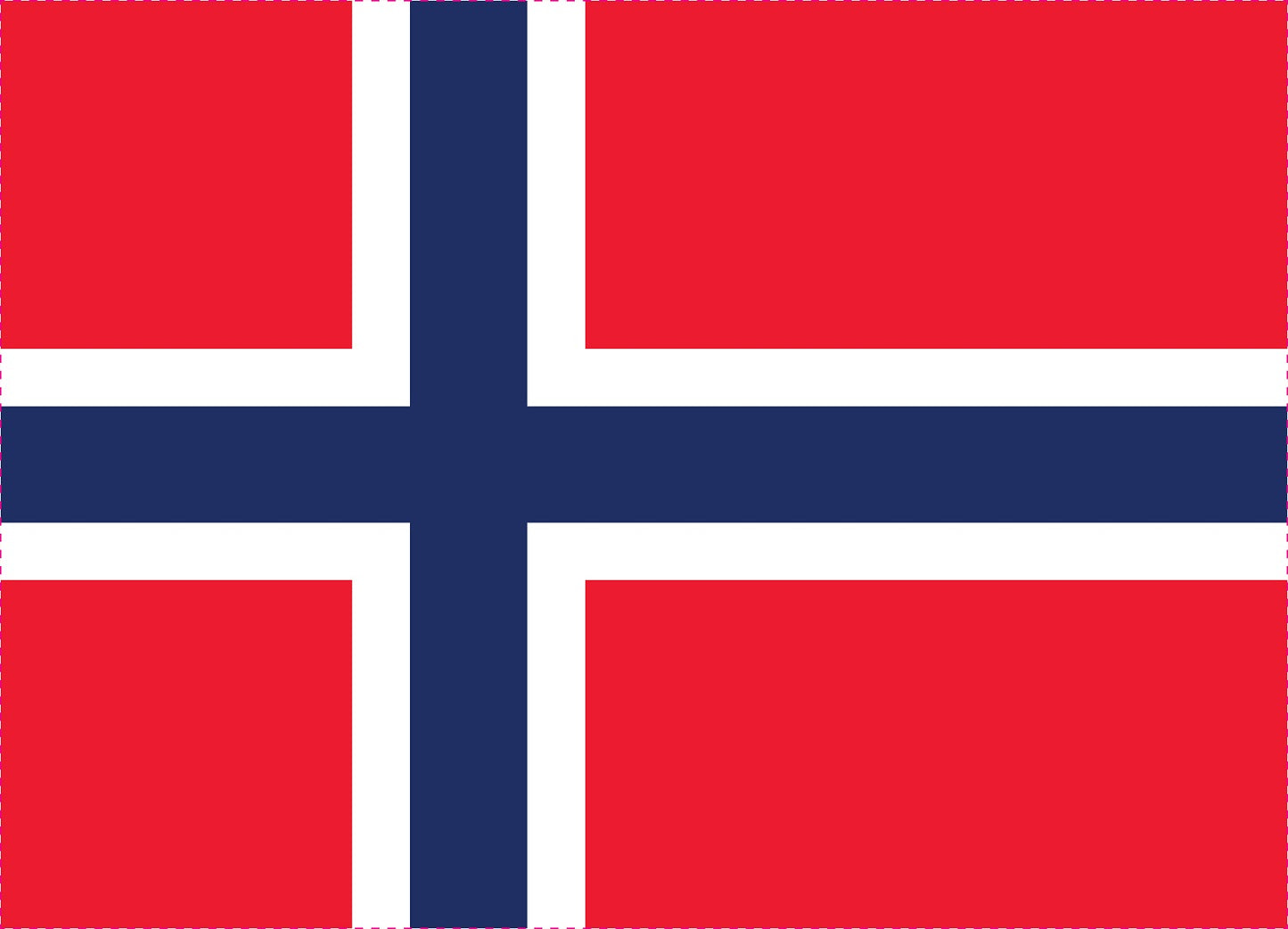 Sticker flag of Norway 5-60cm Weatherproof ES-FL-NRW