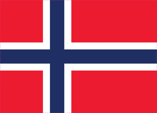 Sticker flag of Norway 5-60cm Weatherproof ES-FL-NRW