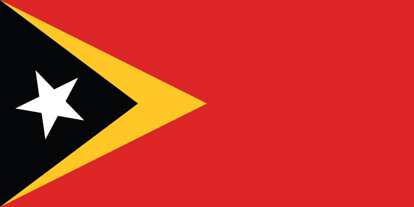 Sticker flag of East Timor 5-60cm Weatherproof ES-FL-OTT