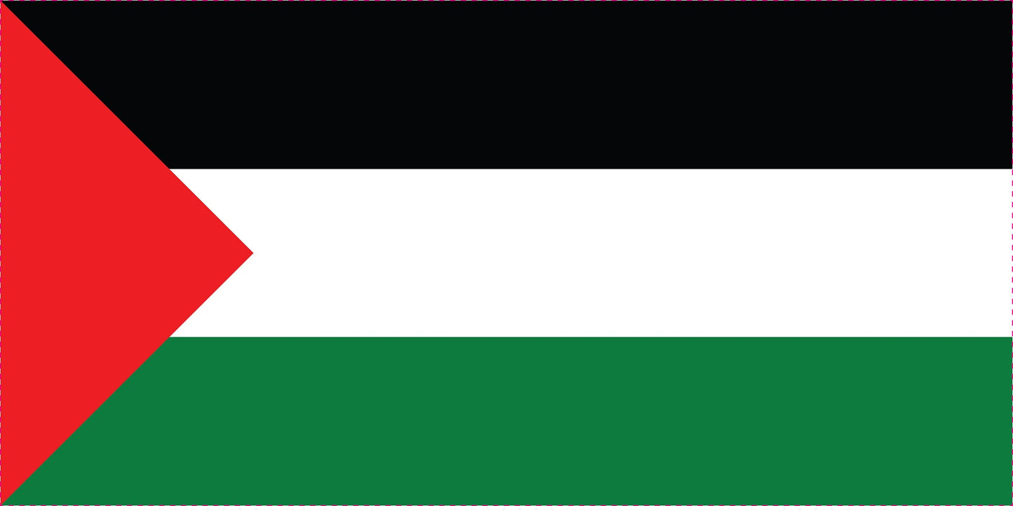 Sticker flag of Palestine 5-60cm Weatherproof ES-FL-PAL