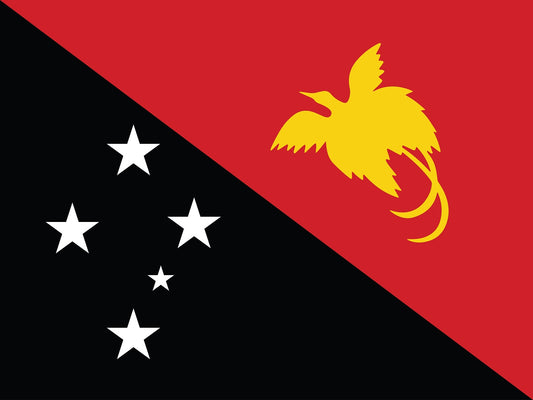 Sticker flag of Papua New Guinea 5-60cm Weatherproof ES-FL-PAP