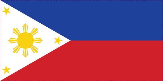 Sticker flag of Philippines 5-60cm Weatherproof ES-FL-PHL