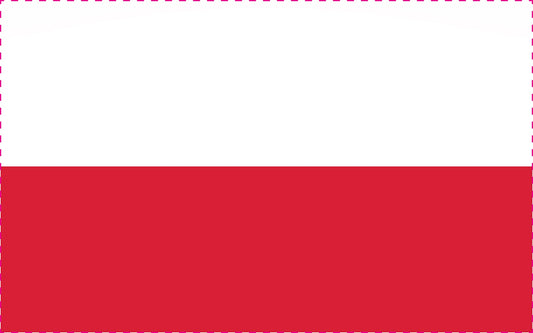 Sticker flag of Poland 5-60cm Weatherproof ES-FL-POL