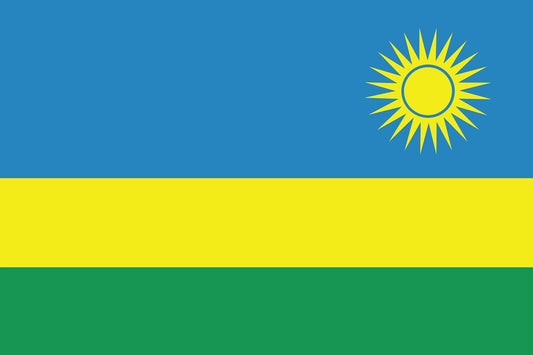 Sticker flag of Rwanda 5-60cm Weatherproof ES-FL-RUA