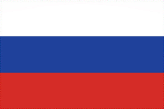 Sticker flag of Russia 5-60cm Weatherproof ES-FL-RUS