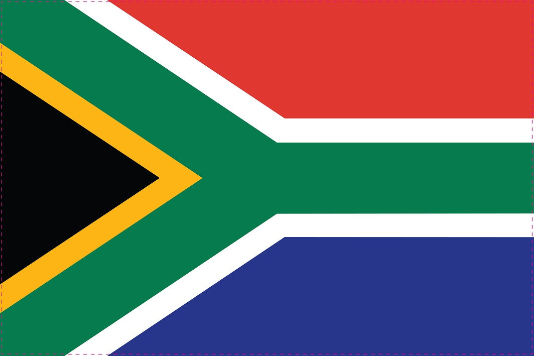 Sticker flag of South Africa 5-60cm Weatherproof ES-FL-SAF