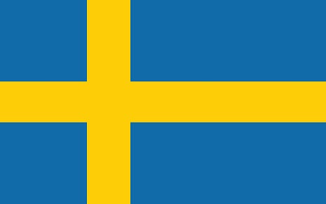 Sticker flag of Sweden 5-60cm Weatherproof ES-FL-SCH